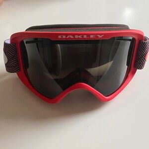 Oakley Prizmatic White and Red Snow Goggles